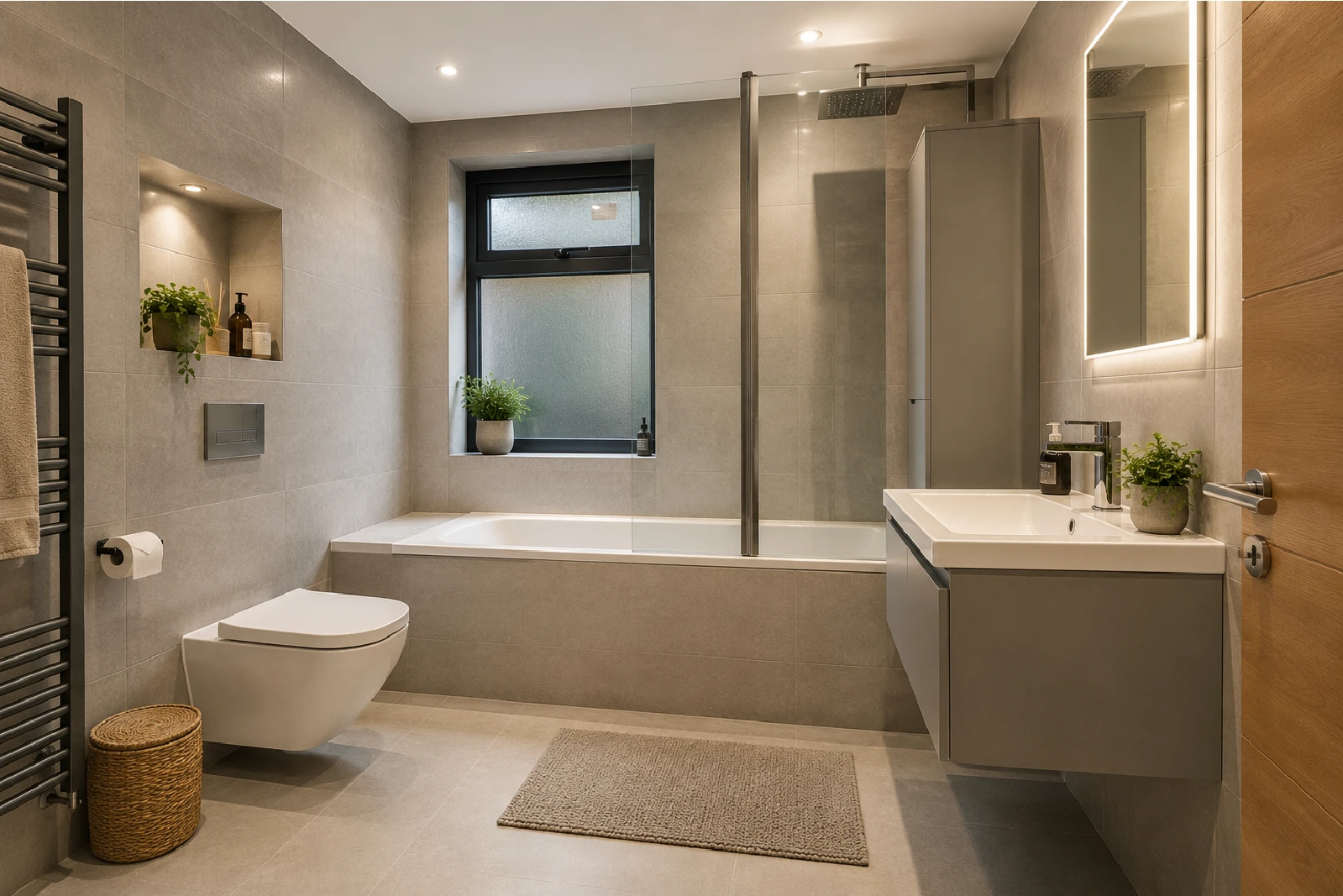 Modern bathroom renovation